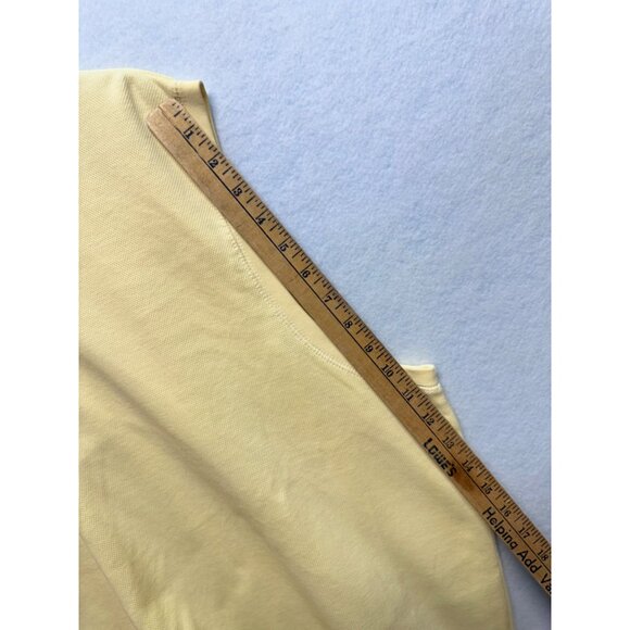 Carnoustie Men's Pullover Golf Sleeveless Vest 1/4 Zip Lined Yellow Cotton Large - Picture 5 of 7